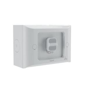 AQUA LIFE 1G SWITCH 16A IP66 S/MT L/GREY