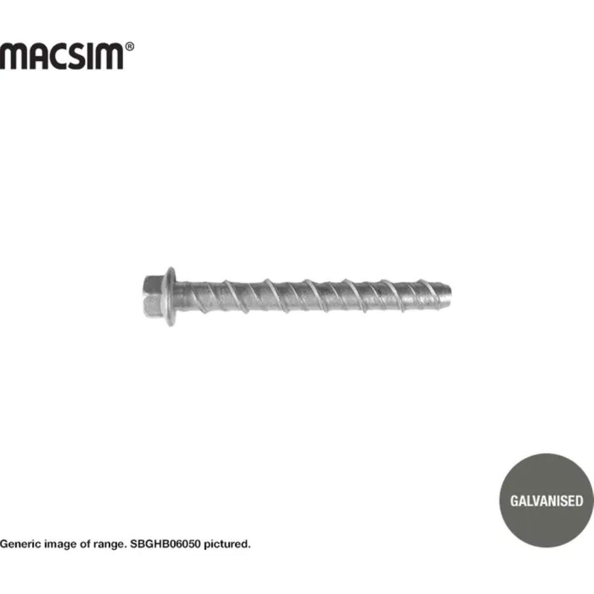 10MMX60MM GALV. HEX SCREWBOLT