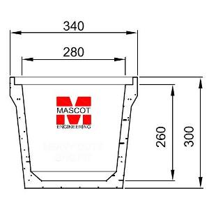 GRC CABLE PIT 300SQ 340X340X300MM GRC CABLE PIT 300SQ 340X340X300MM