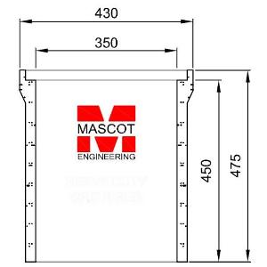 GRC RISER 375SQ  450MM DEEP FOR CJP1 GRC RISER 375SQ  450MM DEEP FOR CJP1