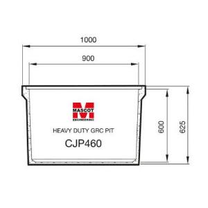 GRC CABLE PIT 600X900 1000X700X640MM GRC CABLE PIT 600X900 1000X700X640MM