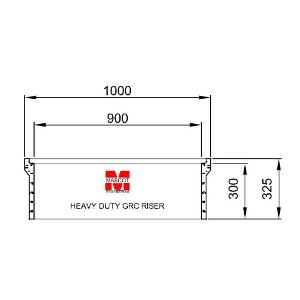 GRC RISER 600X900 300MM DEEP FOR CJP4 GRC RISER 600X900 300MM DEEP FOR CJP4