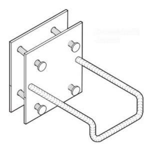 STEP IRONS MILD STEEL TO SUIT GRC PIT STEP IRONS MILD STEEL TO SUIT GRC PIT
