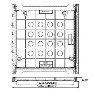 INFILL COVER FOR 1200MM SQUARE CLASS B INFILL COVER FOR 1200MM SQUARE CLASS B