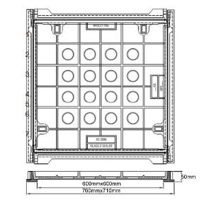 INFILL COVER FOR 600MM SQUARE CLASS B INFILL COVER FOR 600MM SQUARE CLASS B