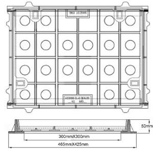 INFILL COVER FOR 300MM SQUARE CLASS D INFILL COVER FOR 300MM SQUARE CLASS D