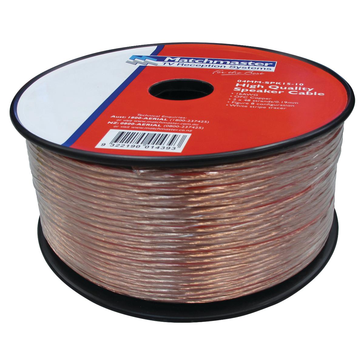 PREMIUM SPEAKER CABLE 16AWG FIG8 10M