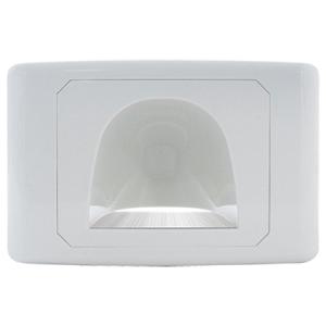 REVERSE BULLNOSE OUTLET WITH BRUSH WHT REVERSE BULLNOSE OUTLET WITH BRUSH WHT