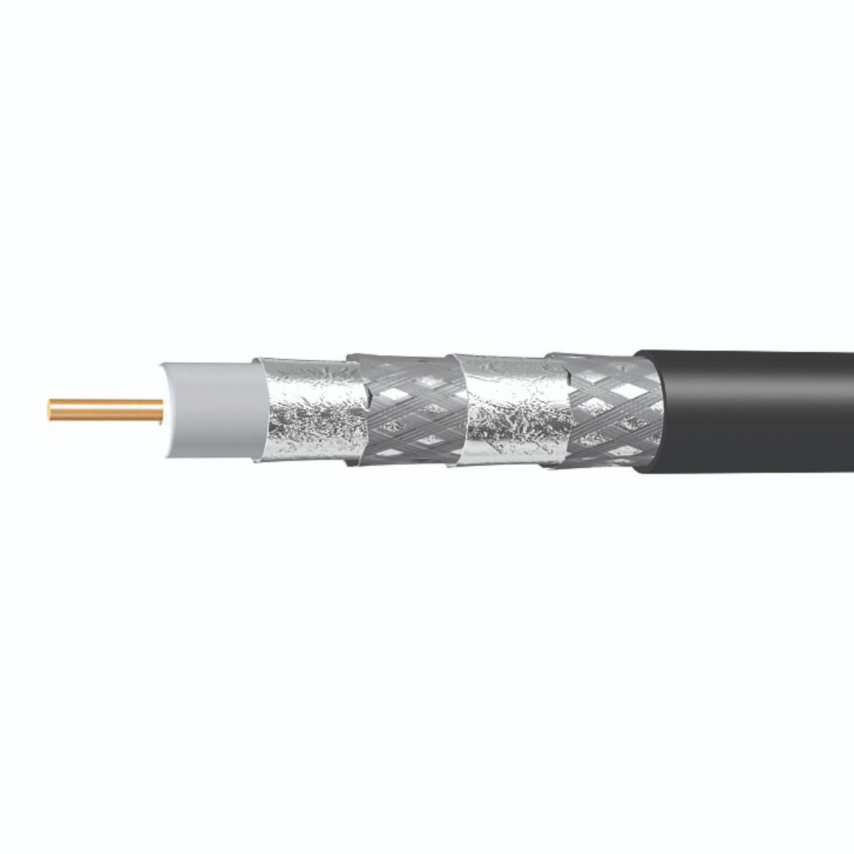 COAX RG59 75OHM QUAD SHIELD 305MTR