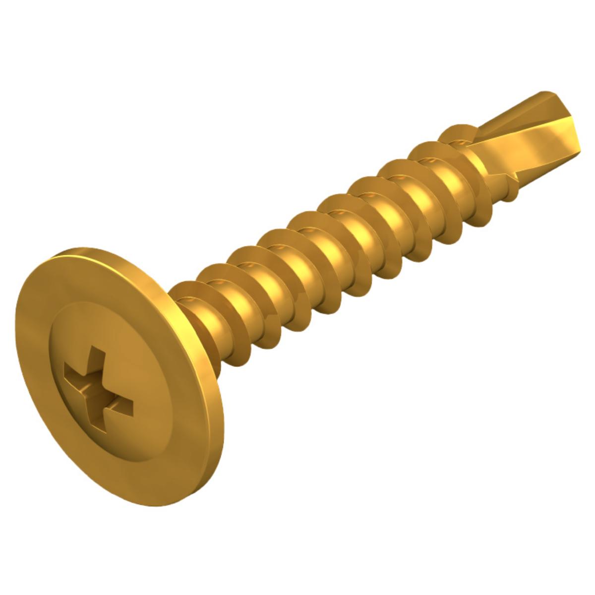 BUTTON HEAD DRILL POINT SCREW 8G X 12MM-