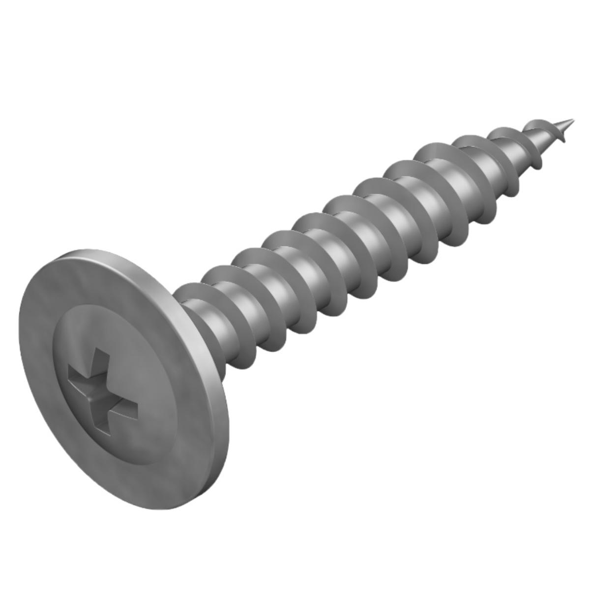 BUTTON HEAD NEEDLE POINT SCREW C3 GALVAN