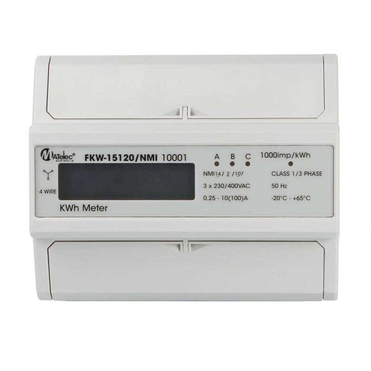 KWH METER 0-100A 3PH NMI APPROVED