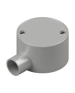 JUNCTION BOX SHALLOW PVC 25MM 1 WAY GREY JUNCTION BOX SHALLOW PVC 25MM 1 WAY GREY