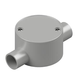 JUNCTION BOX SHALLOW PVC 25MM 2 WAY GREY JUNCTION BOX SHALLOW PVC 25MM 2 WAY GREY