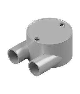 JUNCTION BOX SHALLOW PVC 25MM 2W U GREY JUNCTION BOX SHALLOW PVC 25MM 2W U GREY