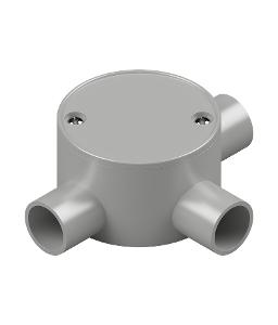 JUNCTION BOX SHALLOW PVC 25MM 3 WAY GREY JUNCTION BOX SHALLOW PVC 25MM 3 WAY GREY