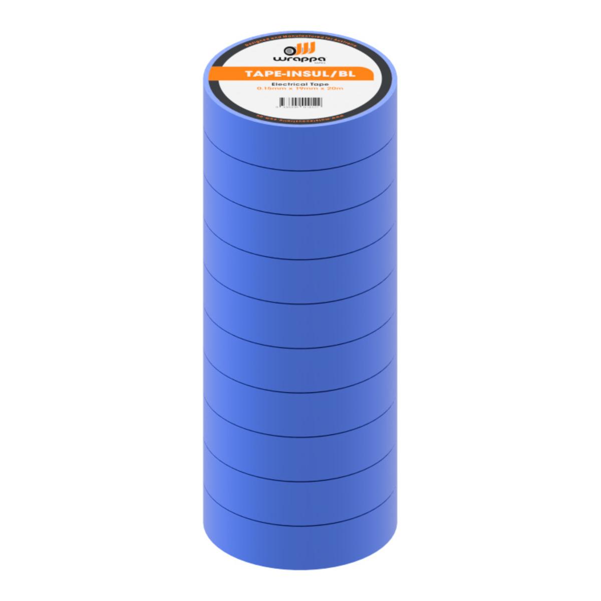 PVC ELECTRICAL INSULATION TAPE BLUE 10PK