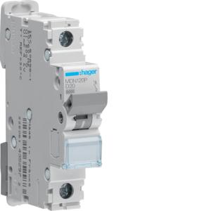 MCB 1P 20A 6KA D CURVE 1 MODULE MCB 1P 20A 6KA D CURVE 1 MODULE