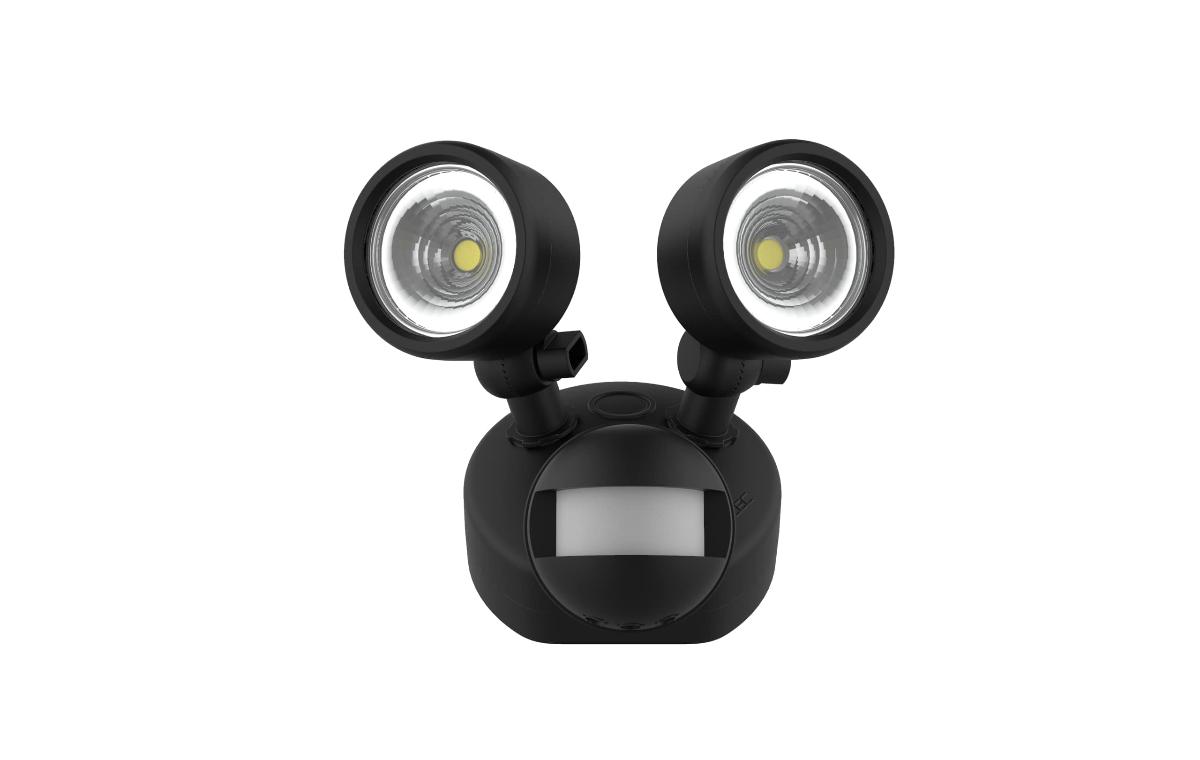 LED SENSOR LIGHT APEX TWIN 24W CCT BLACK