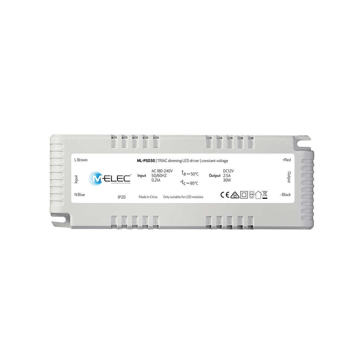 LED DRIVER 30W 12VDC DIMMABLE