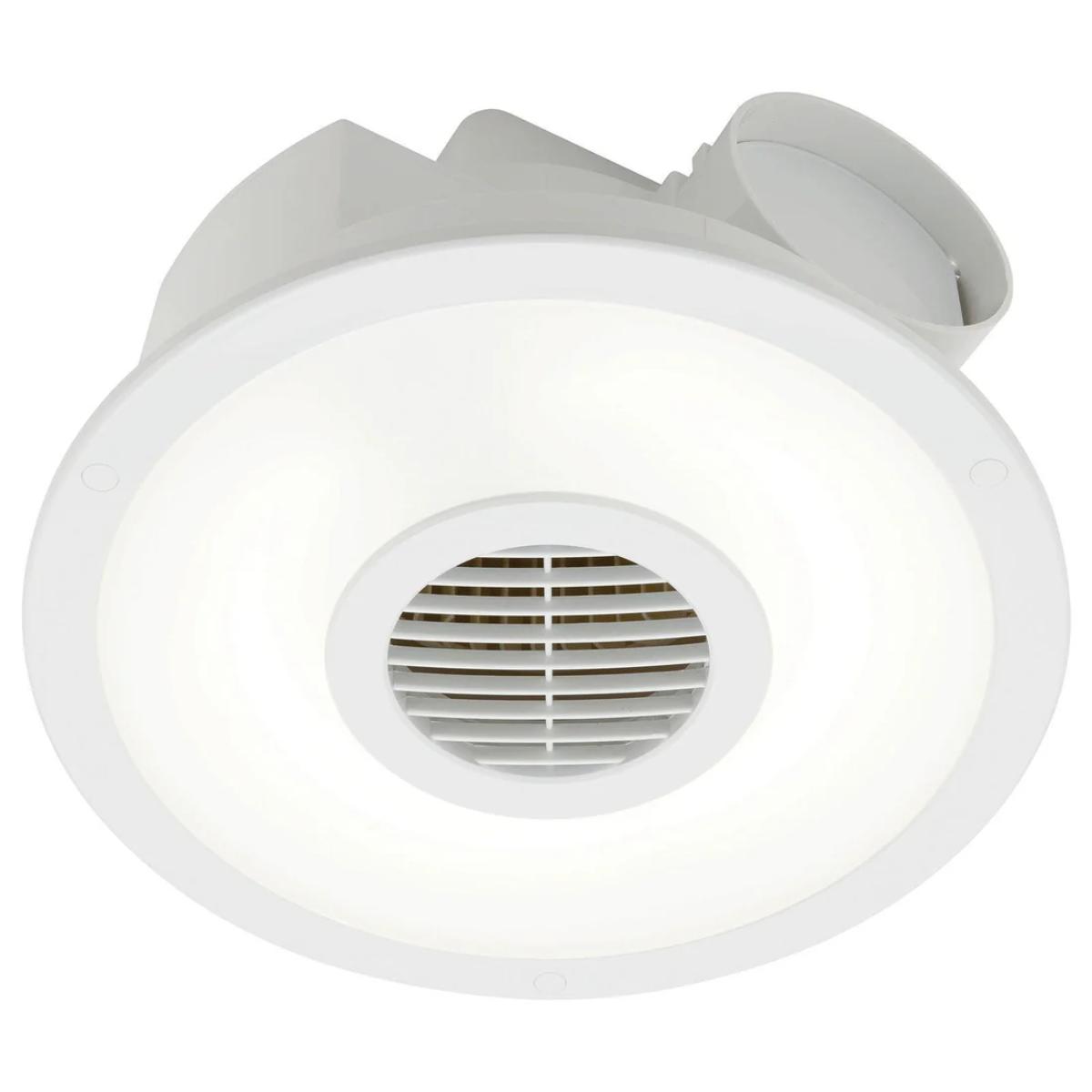 CEILING EX/FAN + LGT SKYLINE ROUND WHITE