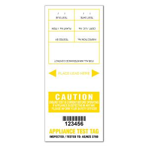 SELF LAMINAT TEST TAG YELLOW EXCEPT NSW SELF LAMINAT TEST TAG YELLOW EXCEPT NSW