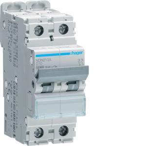 MCB 2P 10A 10KA D CURVE 2 MODULE MCB 2P 10A 10KA D CURVE 2 MODULE