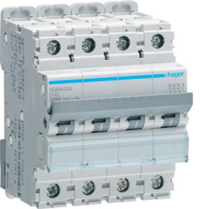 MCB 4P 40A 10KA D CURVE 4 MODULE MCB 4P 40A 10KA D CURVE 4 MODULE