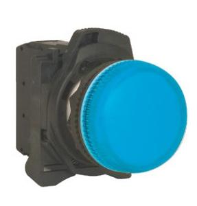 PILOT LIGHT COMP PLAS BLU LED 240VAC