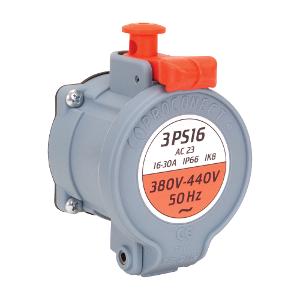 3PS16 SOCKETOUTLET 3P+N+E+2P 30A 440VAC 3PS16 SOCKETOUTLET 3P+N+E+2P 30A 440VAC