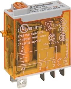 MINI INDUST RELAY 1C/O 5PIN 16A 240VAC