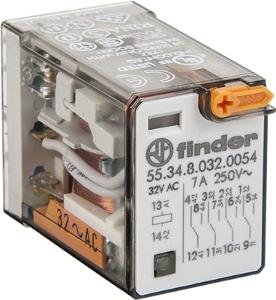 MINI GEN PURP RELAY 4C/O 14PIN 7A 24VAC MINI GEN PURP RELAY 4C/O 14PIN 7A 24VAC