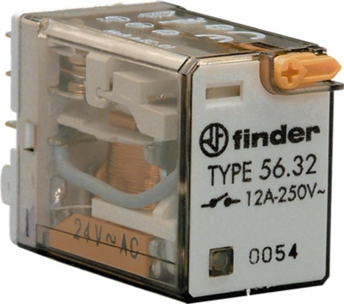 MINI POWER RELAY 2C/O 8PIN 12A 240VAC