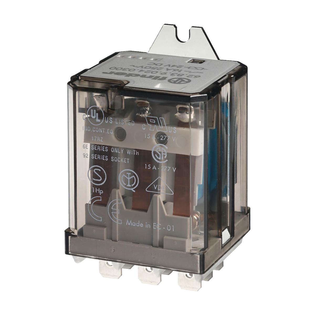 FLANGE POWER RELAY 2C/O 16A 240VAC