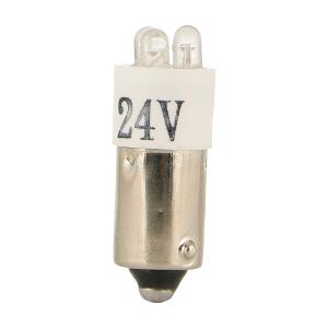 LED INDICATOR LAMP BA9S 24VAC/DC WHITE LED INDICATOR LAMP BA9S 24VAC/DC WHITE