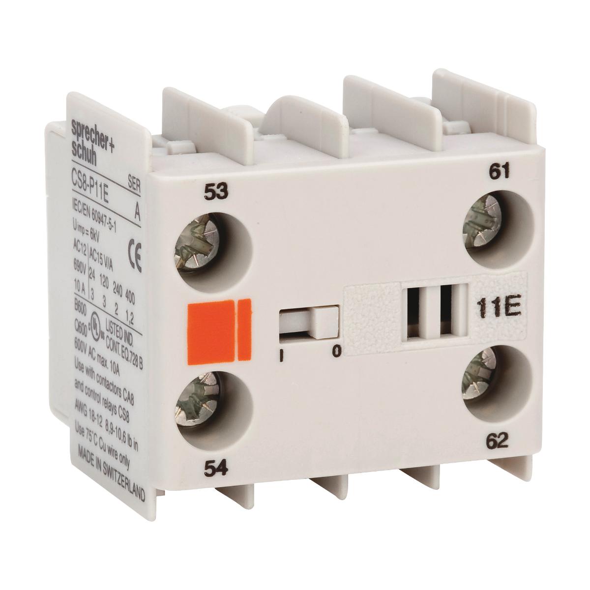 AUXILIARY CONTACT 4N/O TOP MOUNT CA8