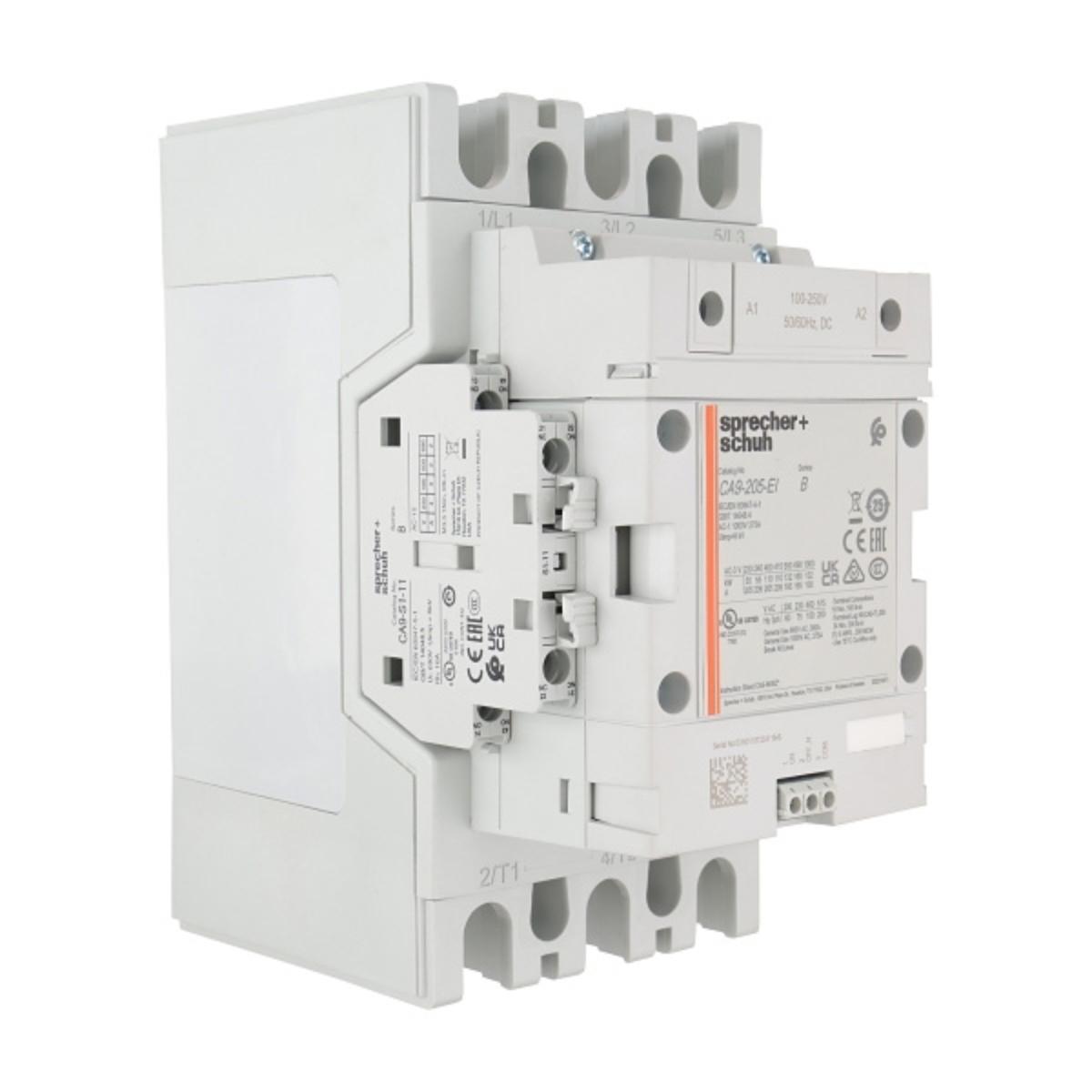 CONTACTOR 3P 205A AC3 110KW 100/250VACDC
