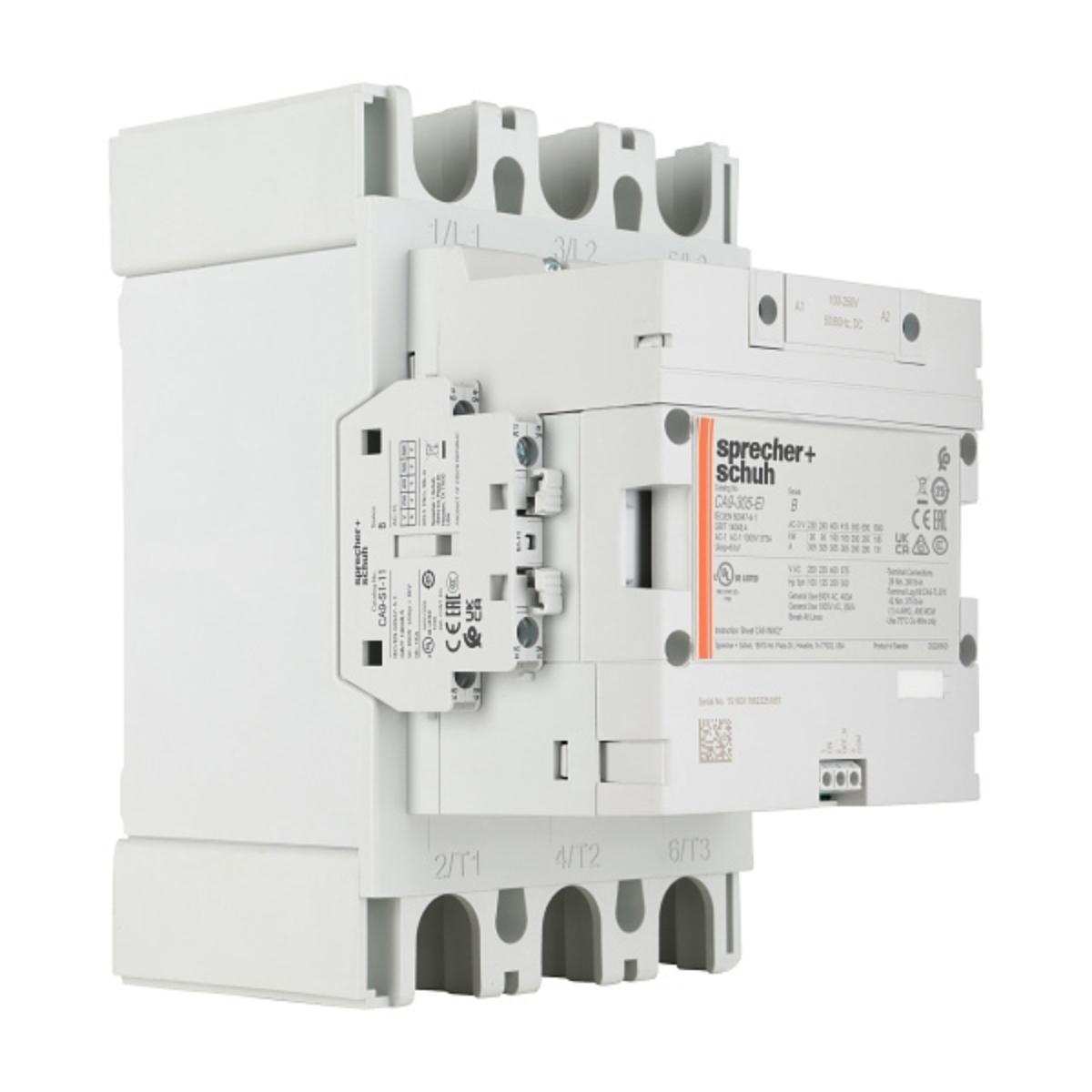 CONTACTOR 3P 305A AC3 160KW 100/250VACDC