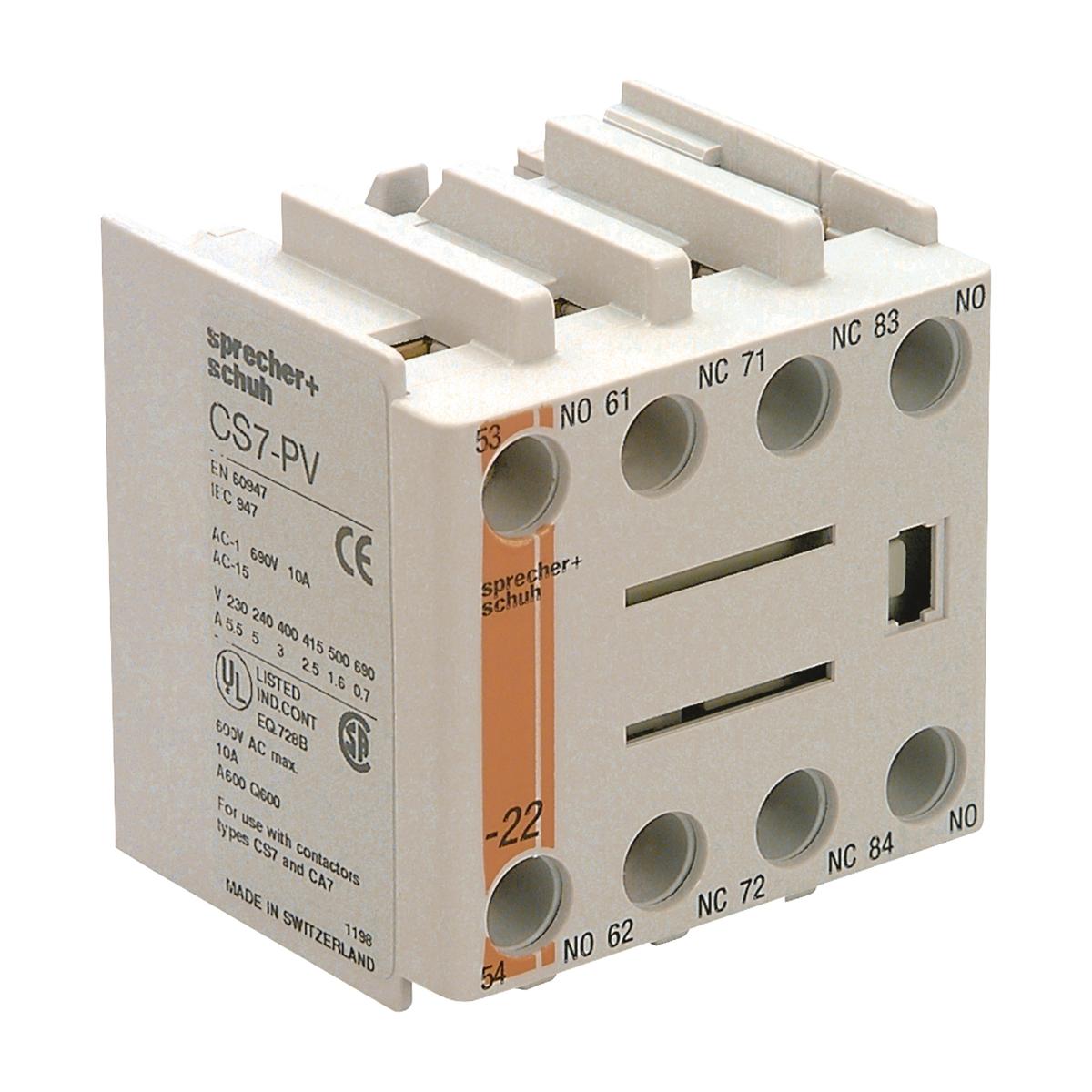 AUXILIARY CONTACT 4 N/C TOP MOUNT