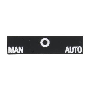 LEGEND PLATE 30X40MM WHITE TEXT M-O-AUT LEGEND PLATE 30X40MM WHITE TEXT M-O-AUT