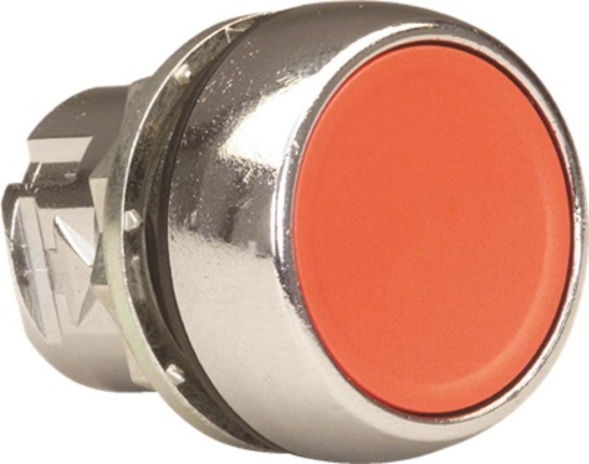 PUSHBUTTON OPER FLUSH METAL RED 22.5mm