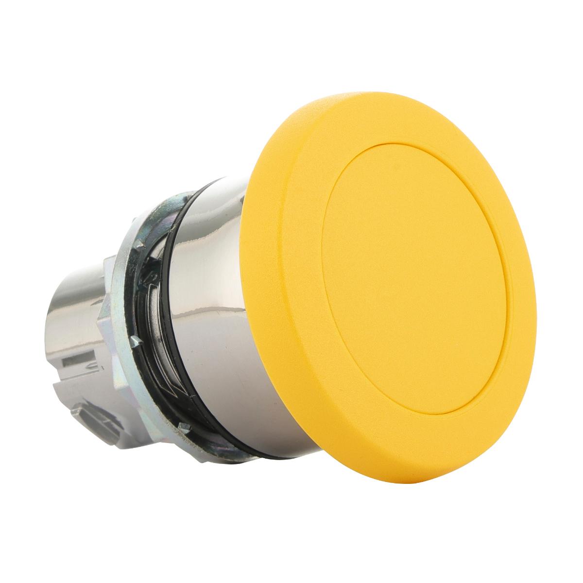 P/BUTTON 22.5MM METAL M/H 40MM YELLOW