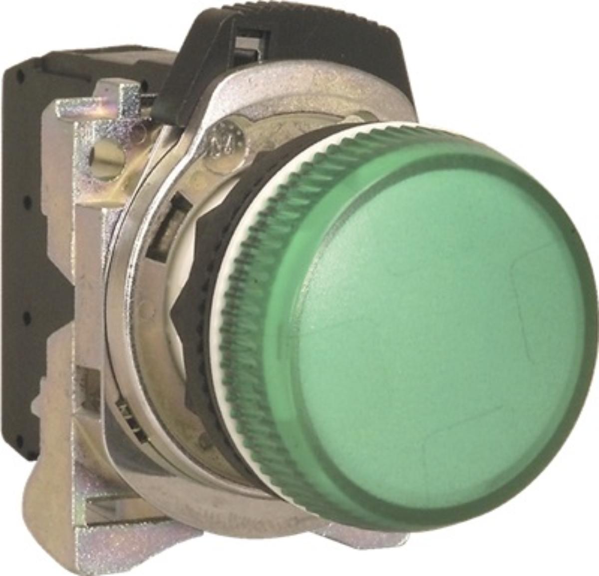 PILOT LIGHT OPERATOR 22.5MM METAL GREEN