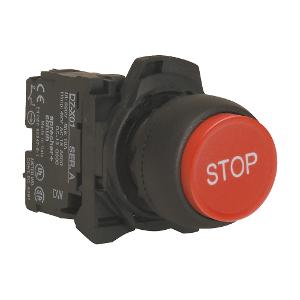 P/BUTTON 22.5MM PLAS EXTEND RED STOP 1NC P/BUTTON 22.5MM PLAS EXTEND RED STOP 1NC