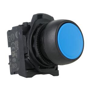 PUSHBUTTON 22.5MM PLAS FLUSH 1NO BLUE PUSHBUTTON 22.5MM PLAS FLUSH 1NO BLUE