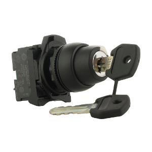 KEYED SELECTOR SW 22.5MM PLAS 2POS 3825 KEYED SELECTOR SW 22.5MM PLAS 2POS 3825