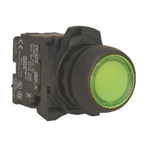 ILLUM P/B 22.5MM PLAS FLUSH GREEN 240VAC ILLUM P/B 22.5MM PLAS FLUSH GREEN 240VAC