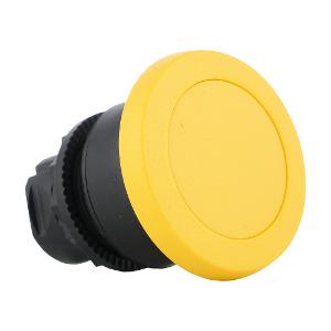 PUSHBUTTON 22.5MM PLAS M/H 40MM YELLOW PUSHBUTTON 22.5MM PLAS M/H 40MM YELLOW