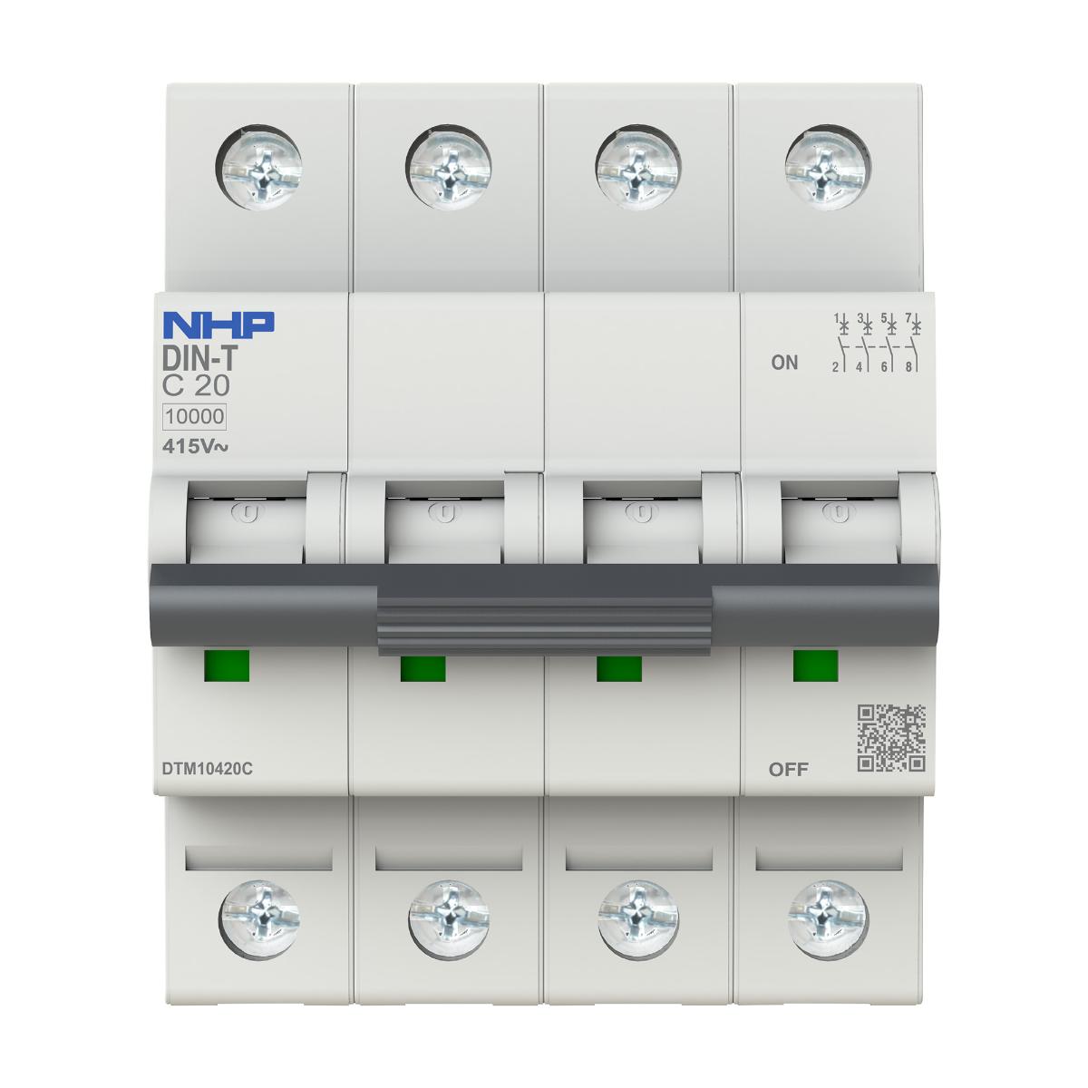 MCB DIN-T 10KA 4P 50A C CURVE 4 MODULE