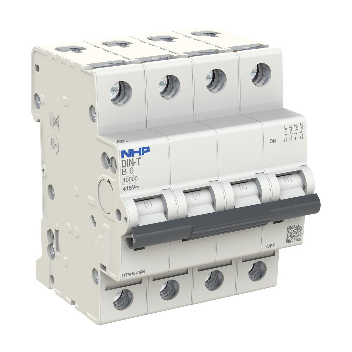 MCB DIN-T 10KA 4P 50A C CURVE 4 MODULE